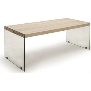 Konferenční stolek s deskou v dubovém dekoru v přírodní barvě 55x110 cm – Tomasucci