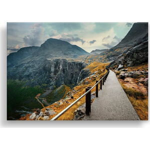 Obraz na plátně Styler Norway Mountains, 115 x 87 cm
