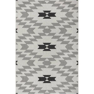 Černo-bílý venkovní koberec Ragami Geo, 120 x 170 cm