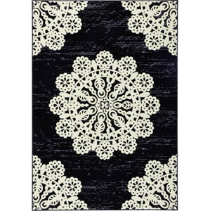 Černý koberec Hanse Home Gloria Lace, 160 x 230 cm