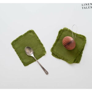 Zelené podtácky v sadě 4 ks – Linen Tales