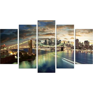 Vícedílný obraz Bridge NYC, 110 x 60 cm