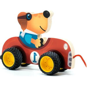 Dětská dřevěná hračka na provázku Djeco Formule