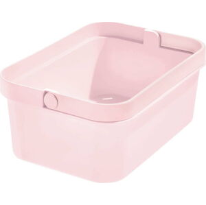 Růžový úložný košík iDesign Eco Tote