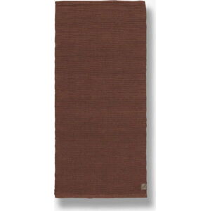 Hnědý jutový koberec běhoun 75x245 cm Ribbon – Mette Ditmer Denmark
