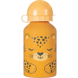 Oranžová dětská láhev na pití Sass & Belle Leopard, 250 ml