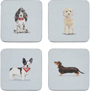 Set 4 podtácků Cooksmart ® Curious Dogs