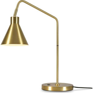 Stolní lampa s kovovým stínidlem ve zlaté barvě (výška 55 cm) Lyon – it's about RoMi