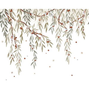 Dětská tapeta 200 cm x 248 cm Eucalyptus Blooming – Lilipinso