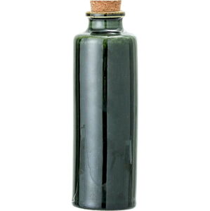 Zelená kameninová láhev se zátkou Bloomingville Joelle, 650 ml