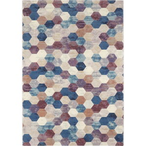 Modro-fialový koberec Elle Decor Arty Manosque, 120 x 170 cm