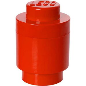 Červený úložný kulatý box LEGO®, ⌀ 12,5 cm