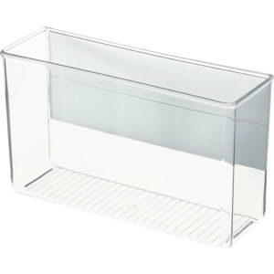 Průhledný úložný box z recyklovaného plastu 28x9x16.5 cm Basic – iDesign