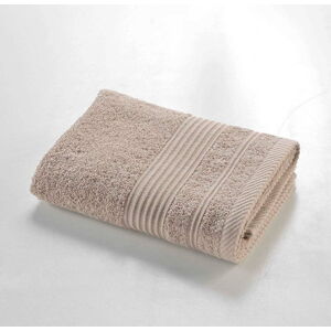 Béžový froté bavlněný ručník 50x90 cm Tendresse – douceur d'intérieur