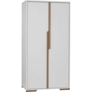 Bílá dětská šatní skříň Pinio Snap, 98 x 195 cm