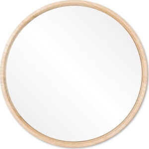 Nástěnné zrcadlo s rámem z masivního dubového dřeva Gazzda Look, ⌀ 22 cm