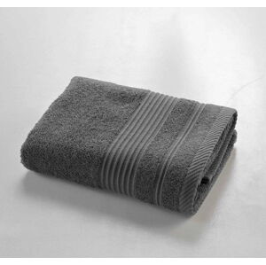 Tmavě šedý froté bavlněný ručník 50x90 cm Tendresse – douceur d'intérieur