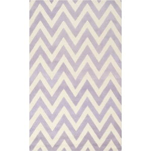 Vlněný koberec Safavieh Stella Light Purple, 152 x 91 cm