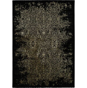 Černý koberec Universal Gold Duro, 140 x 200 cm