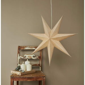 Béžová vánoční světelná dekorace ø 60 cm Cotton - Star Trading