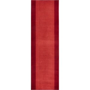 Červený běhoun Hanse Home Basic, 80 x 450 cm