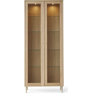 Vitrína s osvětlením v dekoru dubu 89x206 cm Mistral - Hammel Furniture