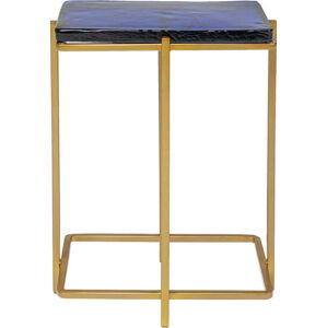 Odkládací stolek ve zlaté barvě Kare Design Lagoon, výška 50 cm