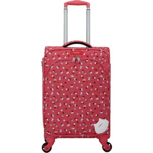 Růžové zavazadlo na 4 kolečkách Lollipops Rubby