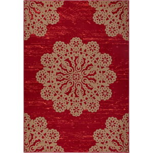 Červený koberec Hanse Home Gloria Lace, 80 x 150 cm