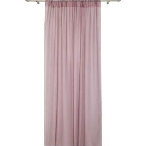 Růžová záclona 140x245 cm Voile – Mendola Fabrics