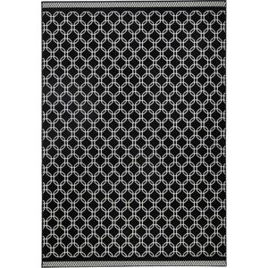 Černý koberec Hanse Home Chain, 140 x 200 cm