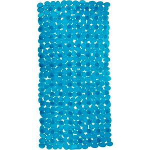 Petrolejově modrá protiskluzová koupelnová podložka Wenko Paradise, 71 x 36 cm