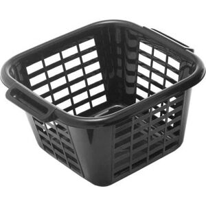 Černý koš na prádlo Addis Square Laundry Basket, 24 l