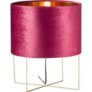 Fialová stolní lampa Fischer & Honsel Aura, výška 43 cm