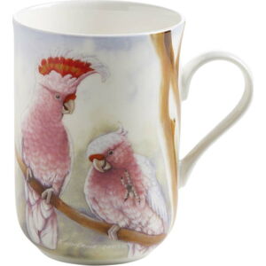 Hrnek z kostního porcelánu Maxwell & Williams Birds Cockatoos, 350 ml