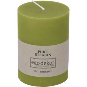 Zelená svíčka Eco candles by Ego dekor Friendly, doba hoření 37 h