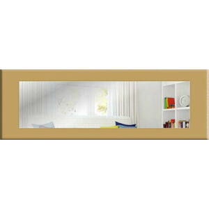 Nástěnné zrcadlo s tmavě žlutým rámem Oyo Concept Eve, 120 x 40 cm