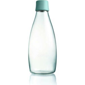 Tyrkysová skleněná lahev ReTap, 800 ml