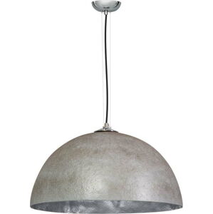 Šedo-stříbrné stropní svítidlo ETH Mezzo Tondo, ⌀ 50 cm