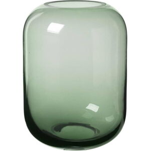 Zelená skleněná váza Blomus Bright, výška 21,5 cm