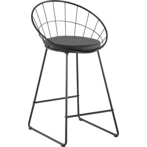Černé barové židle v sadě 2 ks 88 cm Petra - Støraa