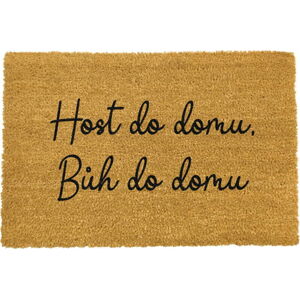Rohožka z přírodního kokosového vlákna Artsy Doormats Host do domu, 40 x 60 cm
