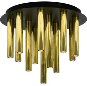 Stropní svítidlo s kovovým stínítkem v černo-zlaté barvě 35x29 cm Gocce - Markslöjd