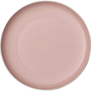 Bílo-růžový porcelánový talíř Villeroy & Boch Uni, ⌀ 24 cm