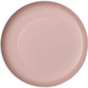 Bílo-růžový porcelánový talíř Villeroy & Boch Uni, ⌀ 24 cm