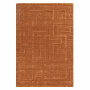Vlněný koberec v cihlové barvě 200x290 cm Maze – Asiatic Carpets