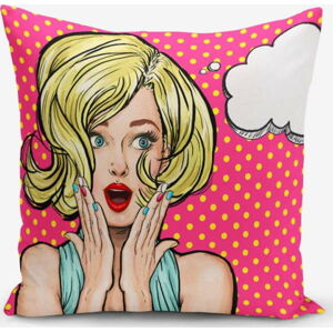 Povlak na polštář s příměsí bavlny Minimalist Cushion Covers With Points Pop Art Modeli, 45 x 45 cm