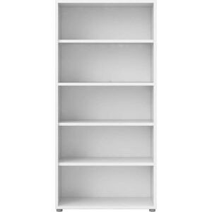 Bílá modulární knihovna 89x189 cm Prima – Tvilum
