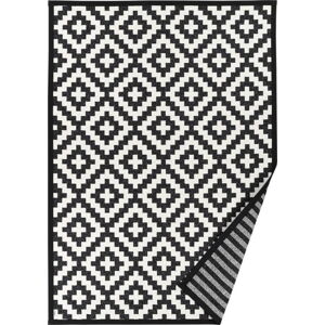 Černo-bílý oboustranný koberec Narma Viki Black, 100 x 160 cm