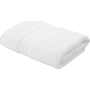 Bílý bavlněný ručník s příměsí hedvábí 50x90 cm – Bianca